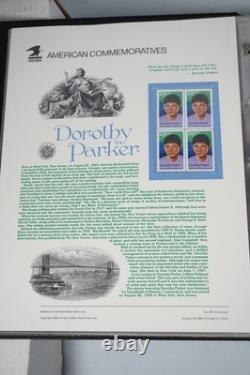 Us 1991-1994 Collection Of 70 Commemorative Panels Mnh In Album