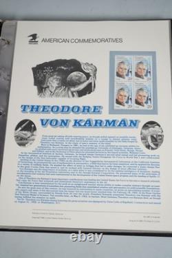 Us 1991-1994 Collection Of 70 Commemorative Panels Mnh In Album