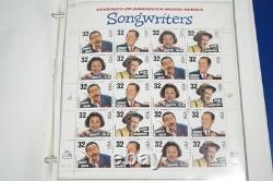 Us 1995-1997 Collection Of 200+ Stamps All Mnh Stored In Liberty Harris Album