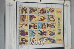 Us 1996-1997 Collection Of 125 Stamps, 10 Sheets & 1 Booklet In White Ace Album