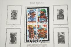 Us 1996-1997 Collection Of 125 Stamps, 10 Sheets & 1 Booklet In White Ace Album