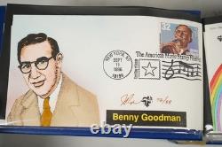 Us 1996-1997 Pugh Hand Painted Collection Of 60 Fdcs In Lighthouse Album