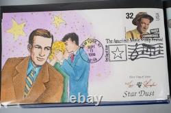 Us 1996-1997 Pugh Hand Painted Collection Of 60 Fdcs In Lighthouse Album