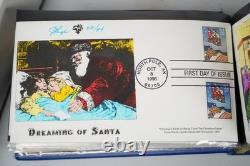 Us 1996-1997 Pugh Hand Painted Collection Of 60 Fdcs In Lighthouse Album