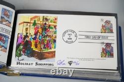 Us 1996-1997 Pugh Hand Painted Collection Of 60 Fdcs In Lighthouse Album