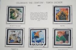 Us 2000-2001 Collection Of 160+ Stamps, 20 Sheets & 1 Booklet In White Ace Album