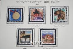 Us 2000-2001 Collection Of 160+ Stamps, 20 Sheets & 1 Booklet In White Ace Album