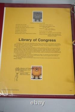 Us 2000-2004 Collection Of 180+ Souvenir Pages In Red Album