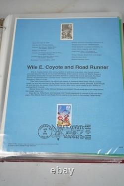 Us 2000-2004 Collection Of 180+ Souvenir Pages In Red Album