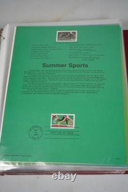 Us 2000-2004 Collection Of 180+ Souvenir Pages In Red Album