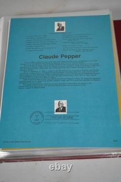 Us 2000-2004 Collection Of 180+ Souvenir Pages In Red Album
