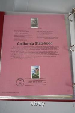 Us 2000-2004 Collection Of 180+ Souvenir Pages In Red Album