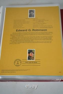Us 2000-2004 Collection Of 180+ Souvenir Pages In Red Album