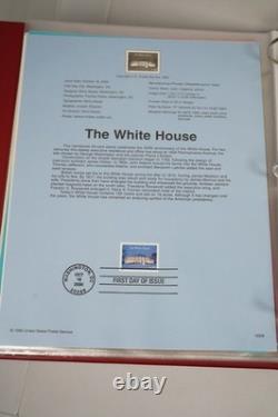 Us 2000-2004 Collection Of 180+ Souvenir Pages In Red Album