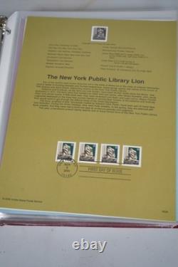 Us 2000-2004 Collection Of 180+ Souvenir Pages In Red Album