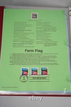 Us 2000-2004 Collection Of 180+ Souvenir Pages In Red Album