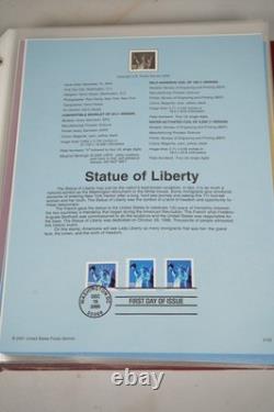 Us 2000-2004 Collection Of 180+ Souvenir Pages In Red Album