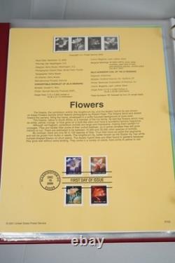Us 2000-2004 Collection Of 180+ Souvenir Pages In Red Album