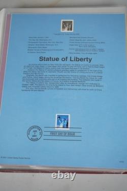 Us 2000-2004 Collection Of 180+ Souvenir Pages In Red Album