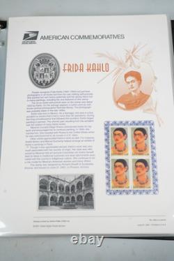 Us 2001-2003 Collection Of 70 Stamp Panels All Mnh Stored In White Ace Album