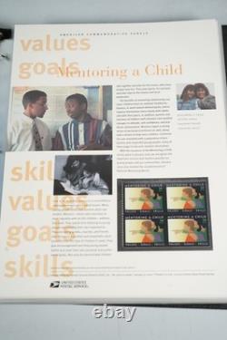 Us 2001-2003 Collection Of 70 Stamp Panels All Mnh Stored In White Ace Album