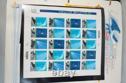 Us 2002-2004 Collection Of 350+ Mint Stamps Stored In White Ace Album F. V. $400+