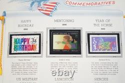 Us 2002-2004 Collection Of 350+ Mint Stamps Stored In White Ace Album F. V. $400+