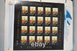 Us 2002-2004 Collection Of 350+ Mint Stamps Stored In White Ace Album F. V. $400+