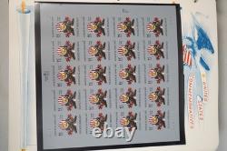 Us 2002-2004 Collection Of 350+ Mint Stamps Stored In White Ace Album F. V. $400+