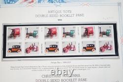 Us 2002-2005 Mint Collection Of 47 Booklet Panes In White Ace Album F. V. $250+