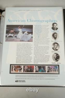 Us 2004-2006 Collection Of 60 Mnh Commemorative Stamp Panels In Album