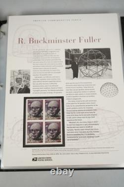 Us 2004-2006 Collection Of 60 Mnh Commemorative Stamp Panels In Album