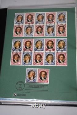 Us 2004-2008 Collection Of 190 Souvenir Pages In Large Binder