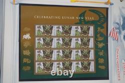 Us 2009 Commemmorative Collection Of 85 Stamps & 25 Sheets In White Ace Album