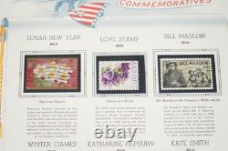 Us 2010 Collection Of Few Hundred Stamps Mint & Used Stored In White Ace Album