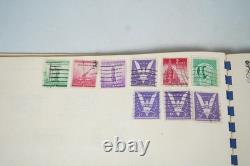 Us Collection Of 1,150+ Used Stamps Stored In Grossman Album