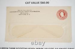 Us Collection Of 48 Stationery Envelopes Scott #u436 To U470 In Album