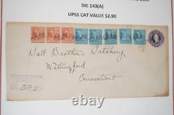 Us Collection Of 48 Stationery Envelopes Scott #u436 To U470 In Album