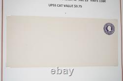 Us Collection Of 48 Stationery Envelopes Scott #u436 To U470 In Album