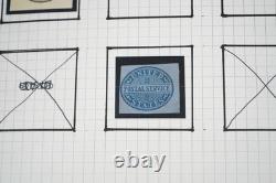 Us Collection Officials 15 Cut Squares & 35+ Envelopes In Lighthouse Album