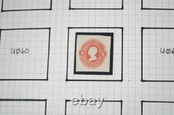 Us Collection Officials 15 Cut Squares & 35+ Envelopes In Lighthouse Album
