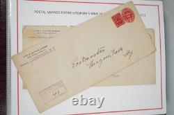 Us Collection Officials 15 Cut Squares & 35+ Envelopes In Lighthouse Album
