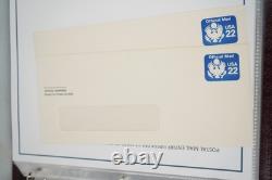 Us Collection Officials 15 Cut Squares & 35+ Envelopes In Lighthouse Album