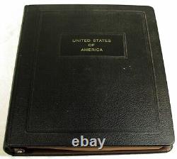Us Commemorative Stamp Album With About 220 Mint Blocks Of 4 1909-1949