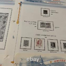 Us Mint Used Stamps Lot On 15 White Ace Album Pages High Denom, Official & More
