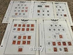 Us Postage Due Lot On Minkus Album Pages High Denom Included