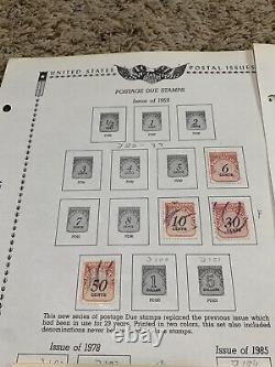 Us Postage Due Lot On Minkus Album Pages High Denom Included