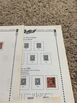 Us Postage Due Lot On Minkus Album Pages High Denom Included