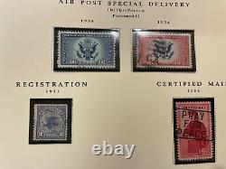 Us Stamp Collection On Scott Pages In The Album Classics All Pictured