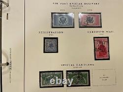 Us Stamp Collection On Scott Pages In The Album Classics All Pictured